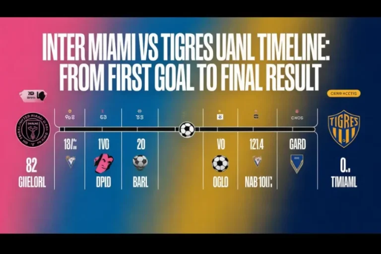 Inter Miami vs Tigres UANL Timeline