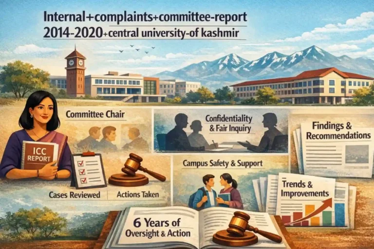 internal+complaints+committee+report+2014-2020+central+university+of+kashmir